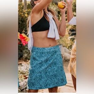 Rip Skirt Hawaii Wrap Skirt in Tuscan Blue Swim Cover Size Medium NWT